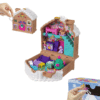 coffret jouet Calendrier de l’Avent Polly Pocket 2025 avec 24 surprises et mini-figurine, décor maison en pain d’épices, idéal pour fille de 4 ans.