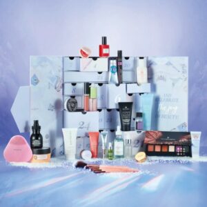 contneu du Calendrier de l'avent glossybox 2022 - Beauté