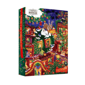 Calendrier de l’Avent Le Comptoir de Mathilde 2025 avec 24 gourmandises artisanales, chocolats fins et douceurs pour amateurs de chocolat.