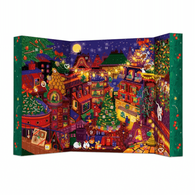 Calendrier de l’Avent Le Comptoir de Mathilde 2025 avec 24 gourmandises artisanales, chocolats fins et douceurs pour amateurs de chocolat.