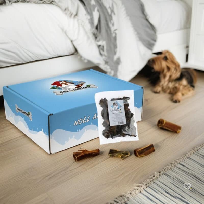 Calendrier de l'Avent pour Chien 2024 Cani-Gourmand contenant 24 friandises naturelles pour chiens