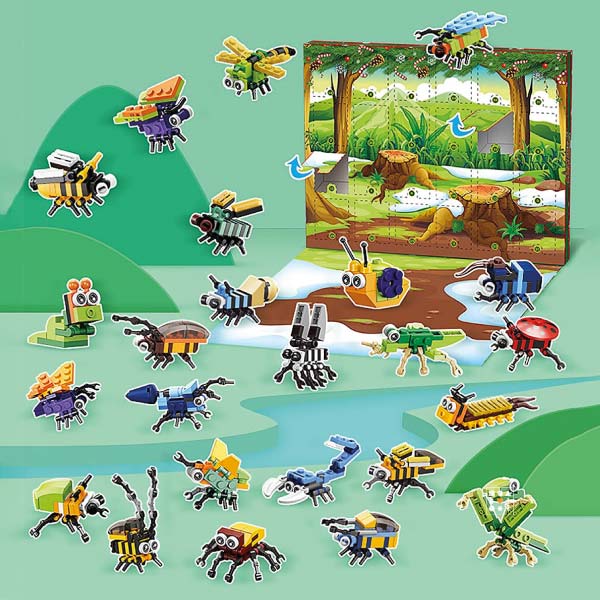 Calendrier de l'Avent jouet insectes 2022 pour enfant