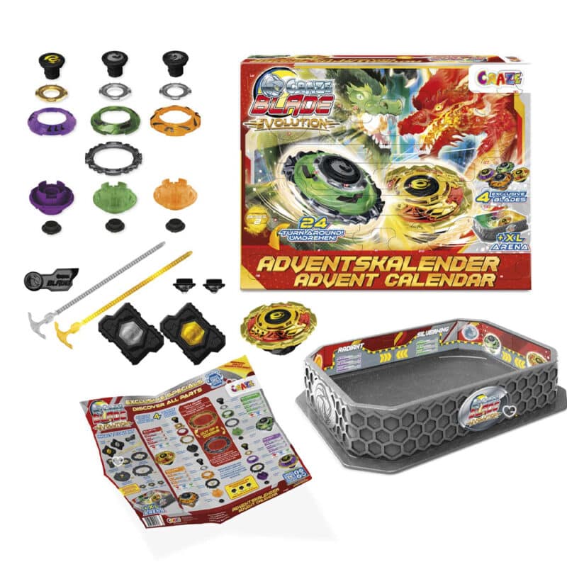 Calendrier de l'Avent Jouet 2024 Toupie Blade Spinning pour enfant garcon