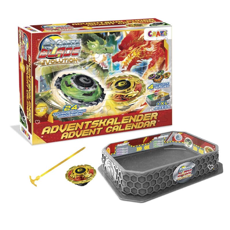 Calendrier de l'Avent Jouet 2024 Toupie Blade Spinning pour enfant garcon