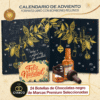 Calendrier de l’Avent Anthon Berg 2025 avec 24 chocolats remplis de liqueurs fines, coffret élégant pour adultes gourmets amateurs de spiritueux.