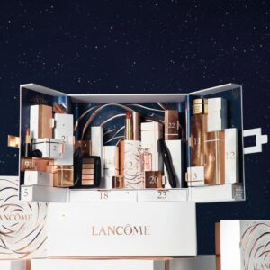 coffret beauté Calendrier de l'Avent Lancome 2023 contenant 24 produits soins, maquillage et parfums
