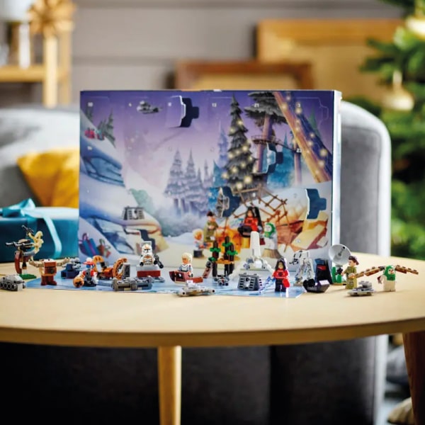 calendrier de l'avent Lego star wars 2023, édition 75366, avec 9 personnages et 15 construction lego pour enfant