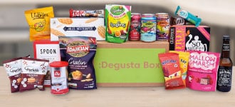 box degusta box avec gourmandises salées et sucrées à recevoir chaque mois