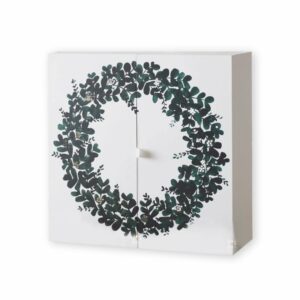 coffret beauté luxe avec couronne de fleurs calendrier de l'avent The White Company 2023 contenant des soins visage et corps et des bougies