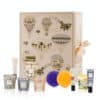 Coffret bougie luxe calendrier de l'avent Baobab 2024 avec 24 mini bougies parfumées, crème mains et savons