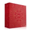 Coffret beauté rouge Calendrier de l'avent Notino 2024 contenant 24 produits de beauté multimarque soins visage corps cheveux maquillage