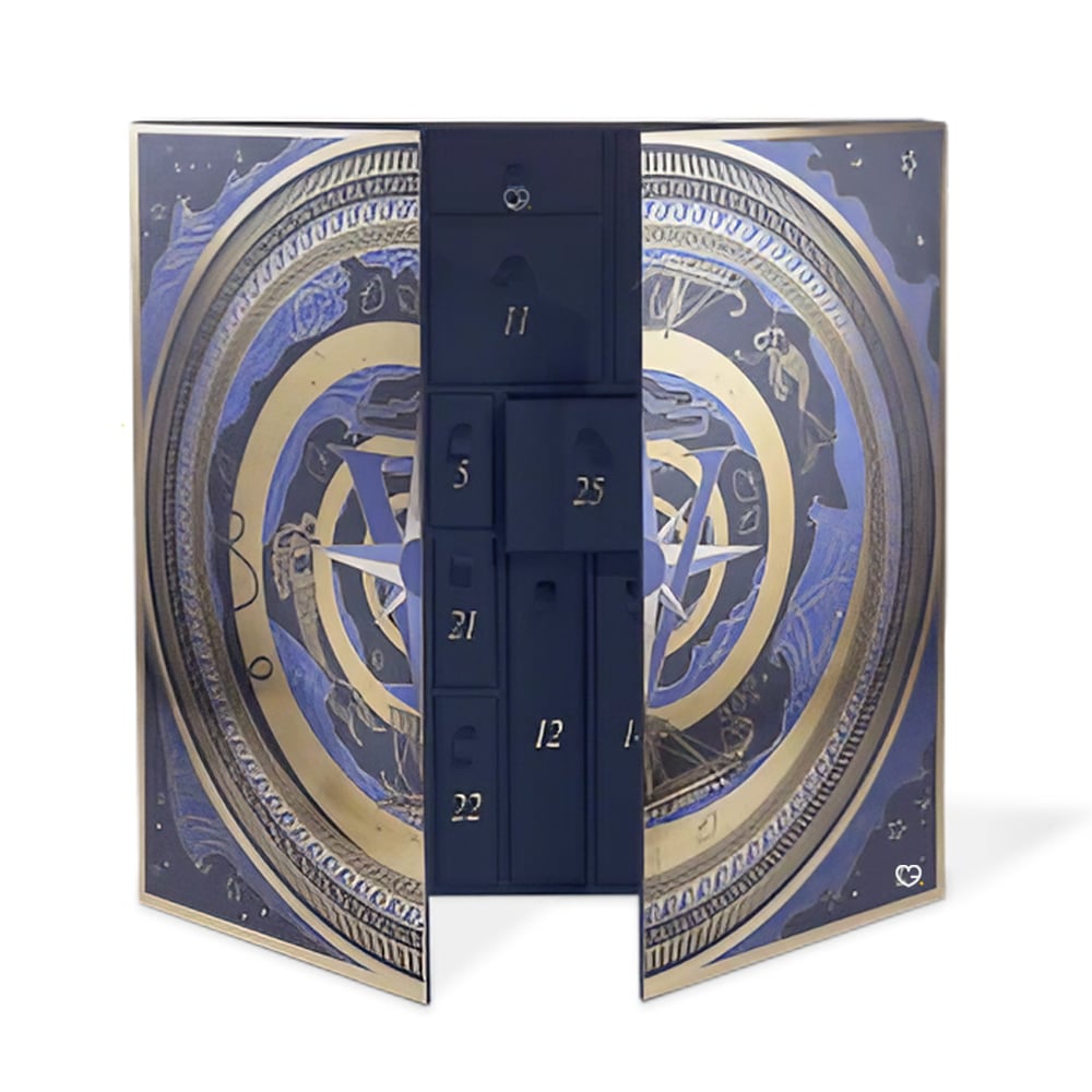 Coffret beauté luxe 25 jours Calendrier de l'Avent Valmont 2024 soins visage anti age hydratation et parfums