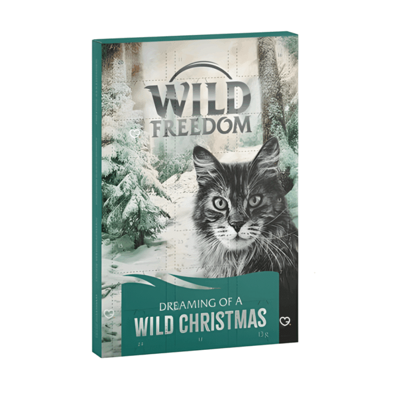 calendrier de l'avent pour chat wild freedom 2025 avec 3 recettes de friandises pour chats