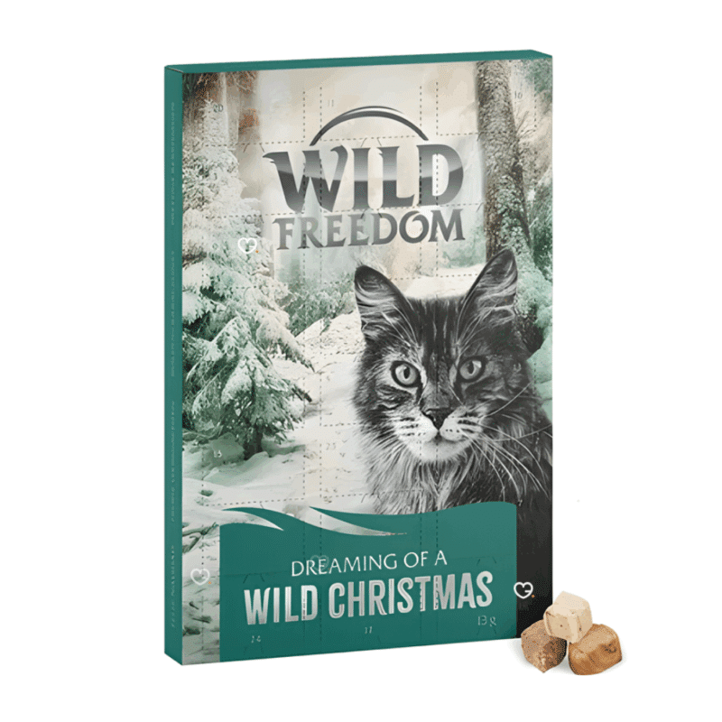 calendrier de l'avent pour chat wild freedom 2025 avec 3 recettes de friandises pour chats