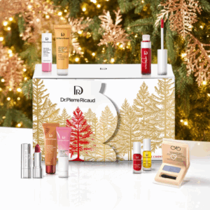 Calendrier de l’Avent Dr Pierre Ricaud 2025 avec 24 soins visage, corps, capillaires et vernis, coffret beauté festif pour femmes élégantes