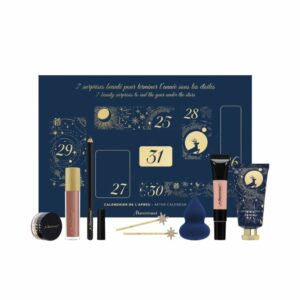 coffret beauté calendrier de l'après marionnaud 2023 contenant 7 produits de beauté maquillage, soins et accessoires