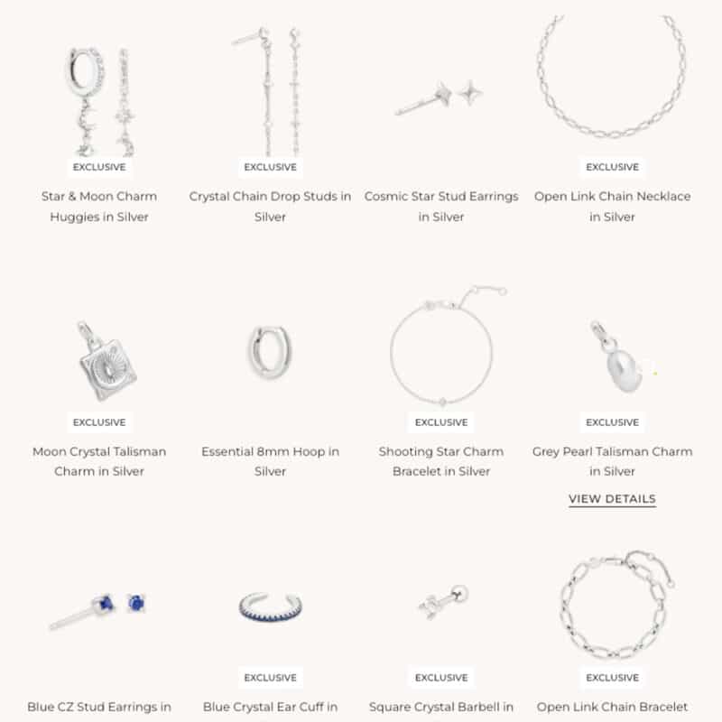 calendrier de l'avent astrid and miyu 2024 contenant 24 bijoux or ou argent pour femme : bracelet, bague, boucle d'oreilles...