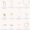 calendrier de l'avent astrid and miyu 2024 contenant 24 bijoux or ou argent pour femme : bracelet, bague, boucle d'oreilles...