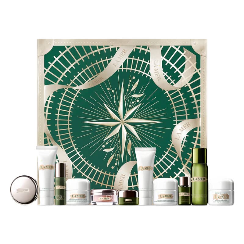 Calendrier de l'avent La Mer 2024 contenant 12 produits beauté de luxe pour soins visage