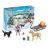 coffret jouet enfant calendrier de l'avent Playmobil equestre 71345 personnage cheval luge