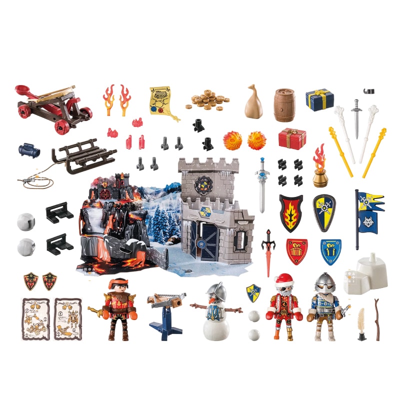 coffret enfant jouet calendrier de l'avent playmobil novelmore 71346 figurines chevaliers combat