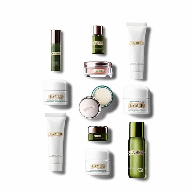 Spoiler du Calendrier de l'avent La Mer 2024 contenant 12 produits beauté de luxe pour soins visage