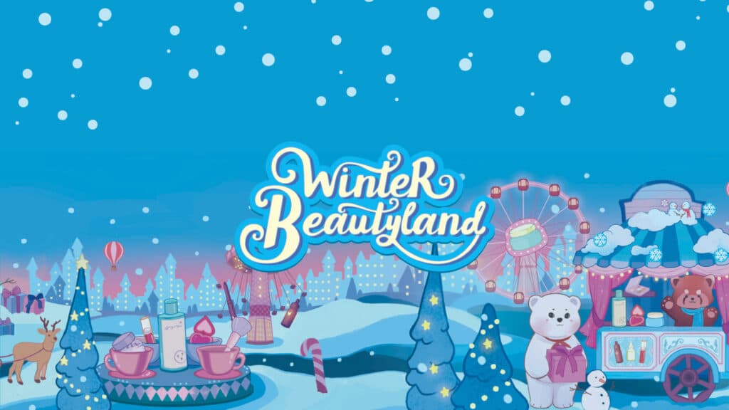 Univers magique calendrier de l'avent yesStyle 2023 "winter beautyland" nounours avec cadeaux de noel