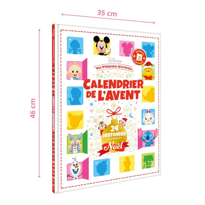 Calendrier de l'Avent dinsye Baby 2023 avec 24 histoires et aventures des personnages Disney : Minnie; mickey ..