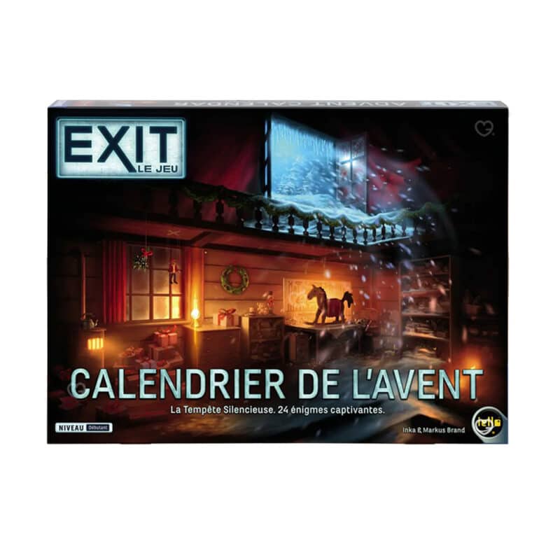 calendrier de l'avent exit 2024 la tempête silencieuse avec 24 enigmes et jeu pour enfant fille et garcon