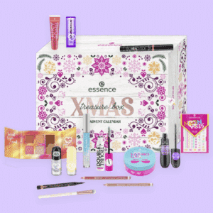 Calendrier de l’Avent Essence DIY 2025 avec 24 surprises beauté maquillage et accessoires, sachets kraft personnalisables et stickers festifs idéal cadeau jeune fille