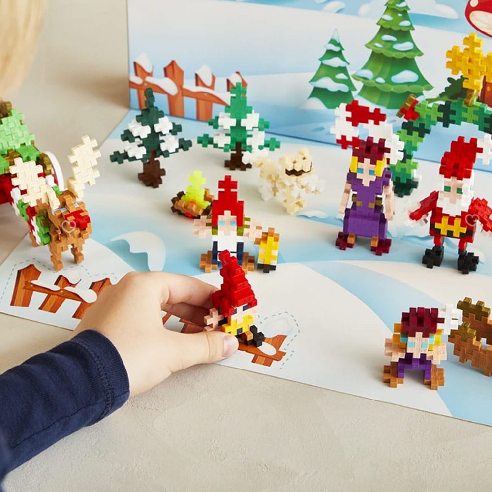 Calendrier De L'Avent 2024,Calendrier De L'Avent Blocs De Construction, Cadeau De Noël Pour Enfants, Garçons,Filles -Blocs 18 - Maison