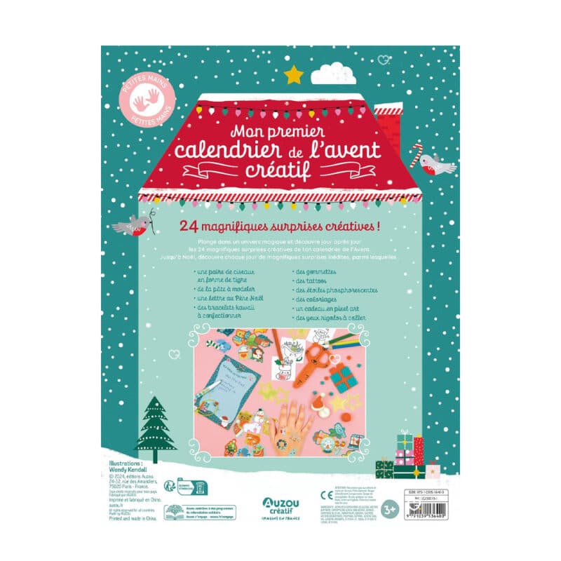 calendrier de l'avent 2024 mon premier calendrier avec 24 surprises créatives et DIY pour enfant