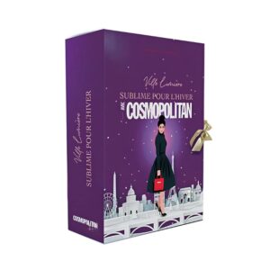 coffret beauté calendrier de l'avent cosmopolitan 2023 avec 24 cosmétiques visage corps maquillage