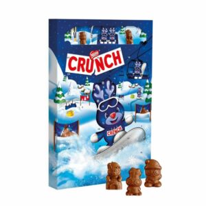 Calendrier de l'avent chocolat crunch 2023 avec 24 figurines chocolatées et céréales