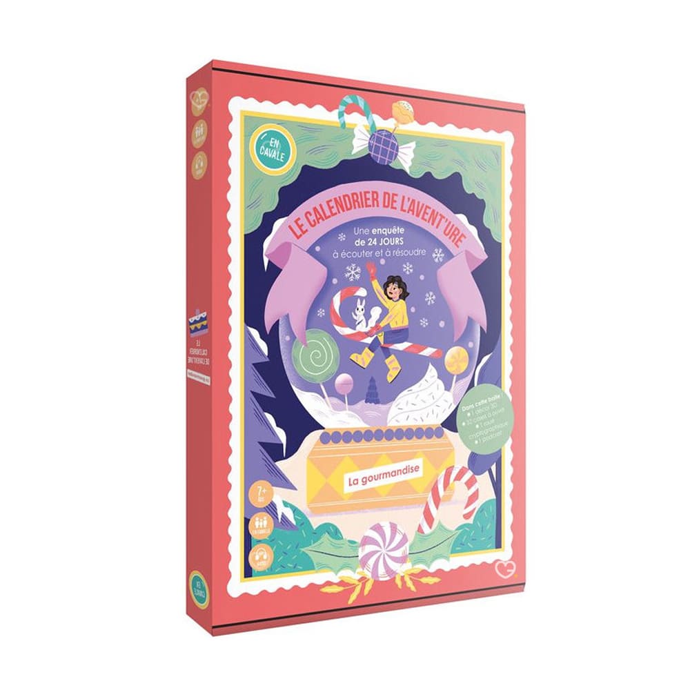 coffret enquete enigmes enfants calendrier de l'avent en cavale 2024 jeux enfants