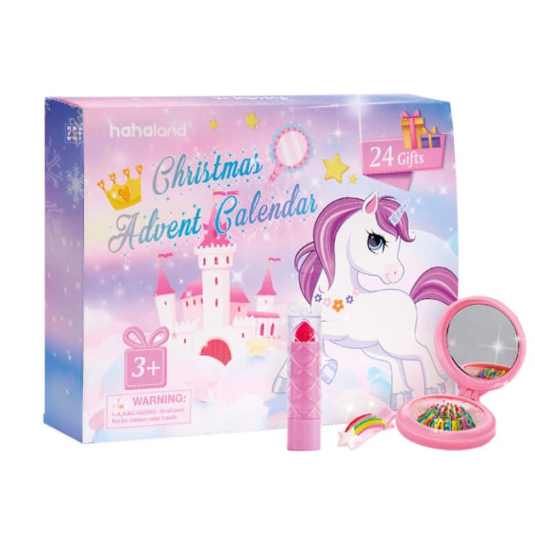 Calendrier De L'Avent Licorne 2024 - Maquillage Et Bijoux Pour Filles - 24 Surprises