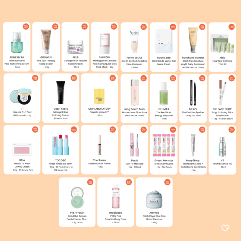 Contenu complet du Calendrier de l’Avent Stylevana 2025 avec 25 soins et maquillages coréens pour femmes passionnées de beauté et skincare kbeauty