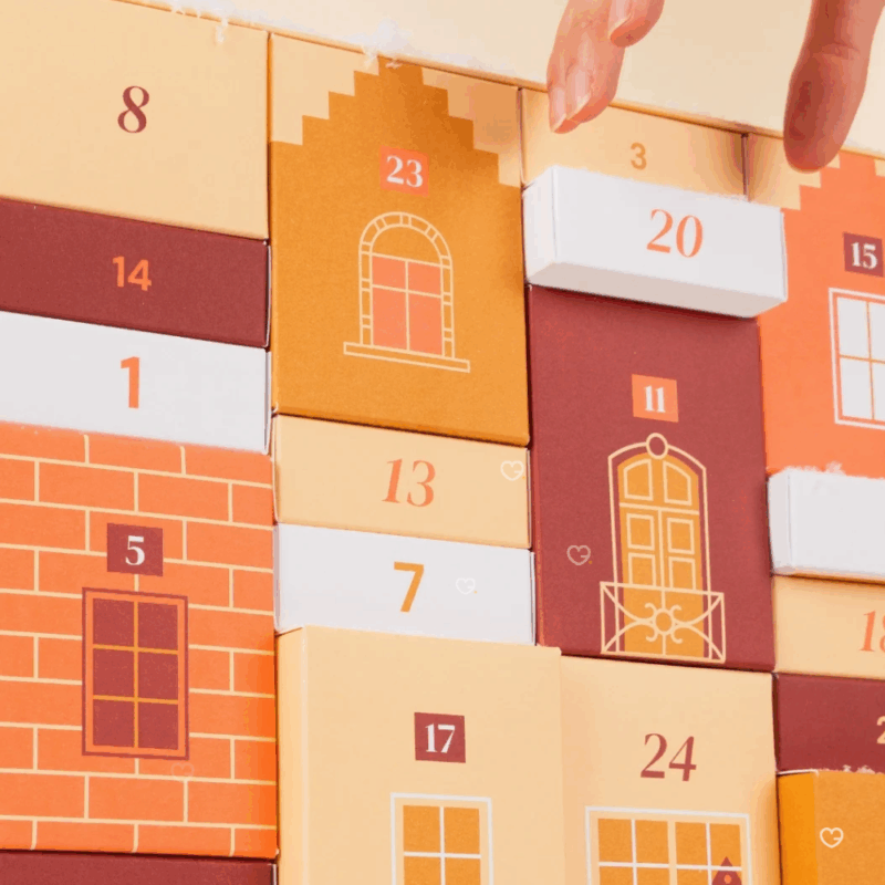 Calendrier de l’Avent Unbottled 2025 avec 24 soins solides visage, corps et cheveux zéro déchet, coffret beauté naturel pour femme écoresponsable