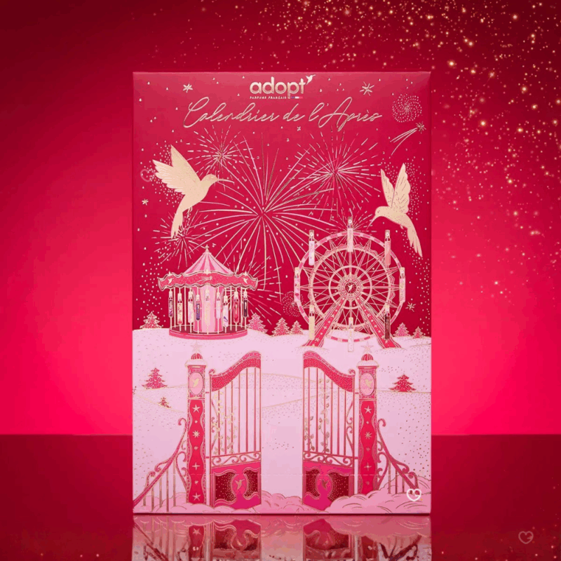 calendrier de l'apres adopt 2025 contenant 6 parfums et soins beauté corps pour femme