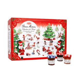 Calendrier de l’Avent Bonne maman 2025 avec 23 confitures, caramels et pâtes à tartiner exclusifs, surprise de Noël une décompte gourmand