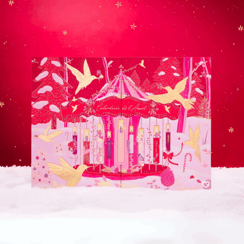 Coffret beauté parfum décoré Calendrier de l'Avent Adopt 2025 contenant 24 parfums senteurs différentes