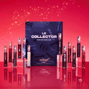 coffret beauté bleu calendrier de l'avent adopt homme 2025 avec 12 parfums pour la gente masculine