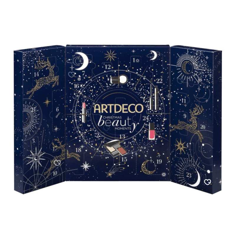 Calendrier de l’Avent Artdeco 2025 en édition limitée avec 24 surprises maquillage, coffret festif idéal pour femme passionnée de beauté et makeup.