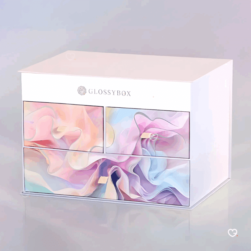 coffret beauté couleur marbre Calendrier de l'avent glossybox 2025 avec 27 produits beauté visage corps cheveux multimarque pour femme
