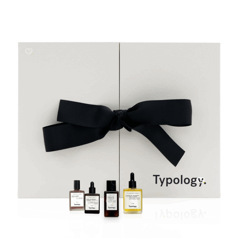 coffret beauté Calendrier de l'Avent Typology 2025 soin visage levres mains