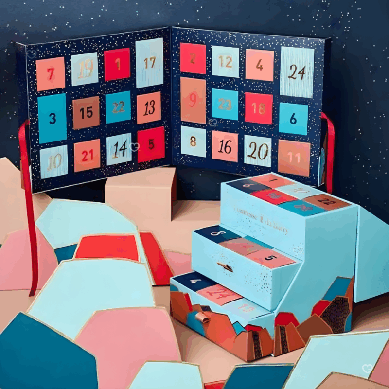 calendriers de l'avent gourmand comtesse du barry versions salé et sucré avec chocolat et terrine