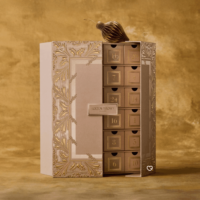 Calendrier de l'Avent Molton Brown 2025 beauté et luxe contenant soin pour le corps