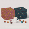 coffret rose et or et bleu-vert edition Thandiwe Muriu Calendrier de l'Avent Nespresso 2025 contenant 24 capsules café original et vertuo idéal amateur cafés