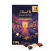 Calendrier de l'avent Lindt Champs Elysees contenant 24 chocolats : chocolat lait, chocolat blanc et chocolat noir pour gourmand