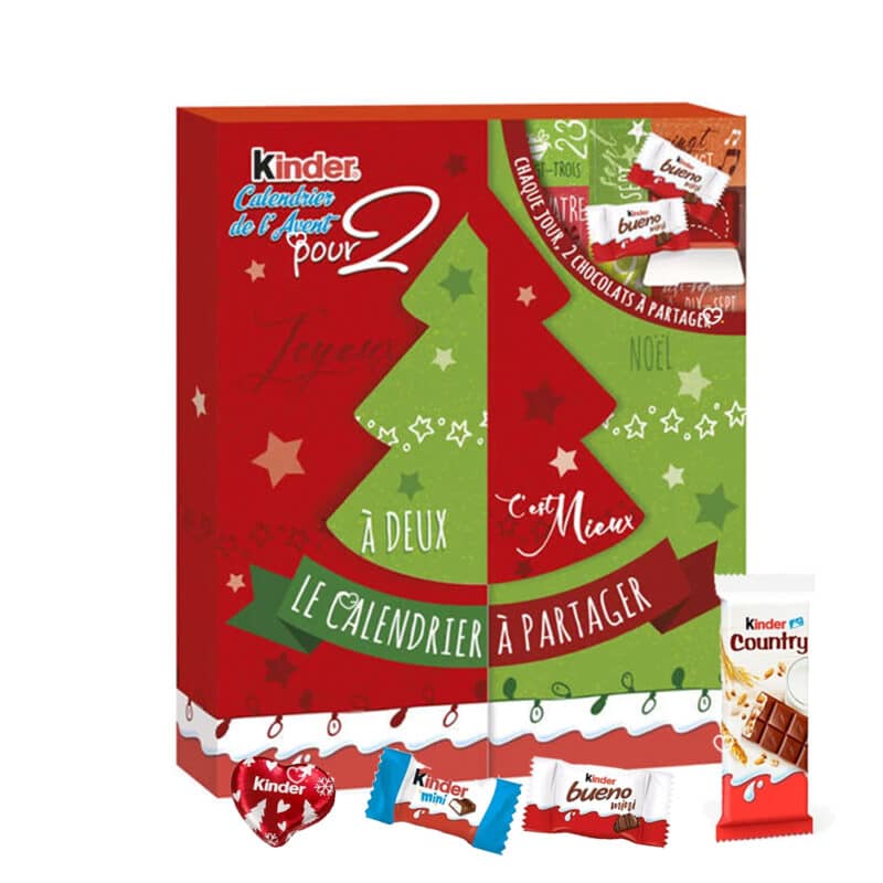 Calendrier de l'Avent Chocolat Kinder à partager